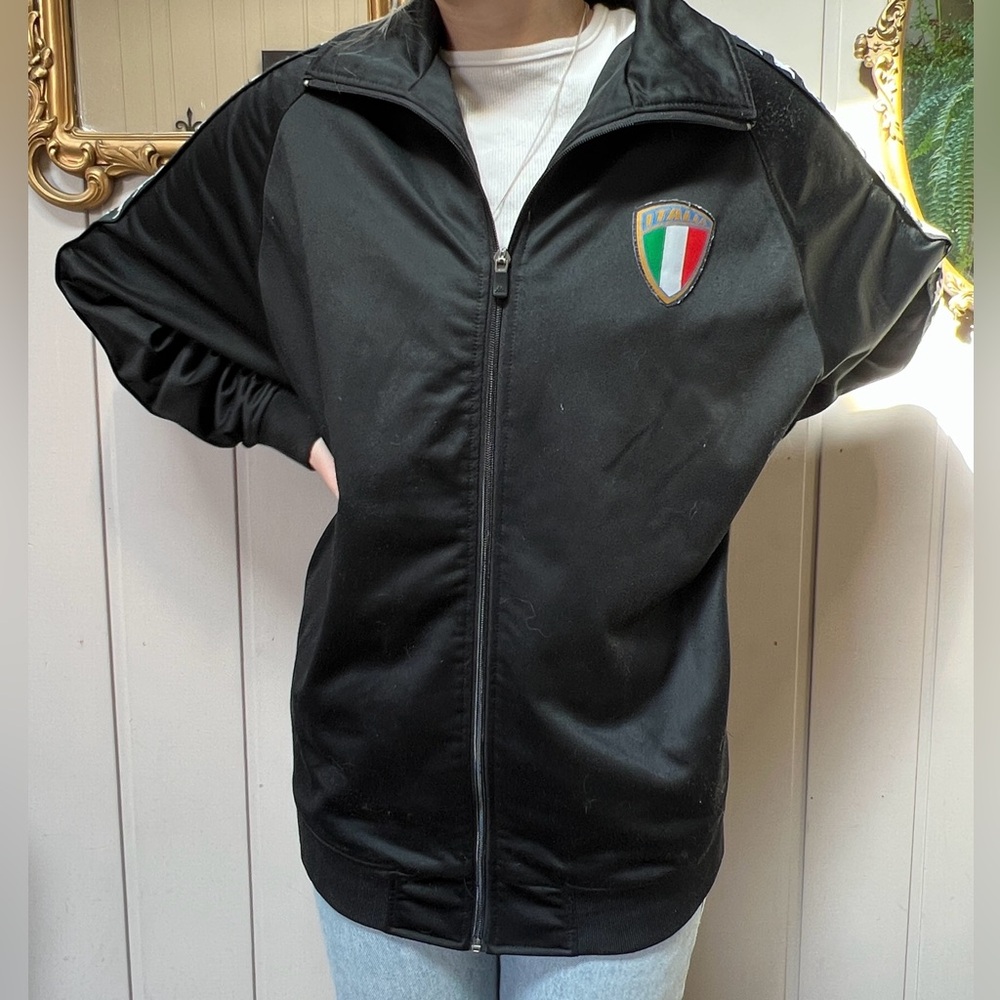 Black Kappa Italia zip up size large - Picture 4 of 8